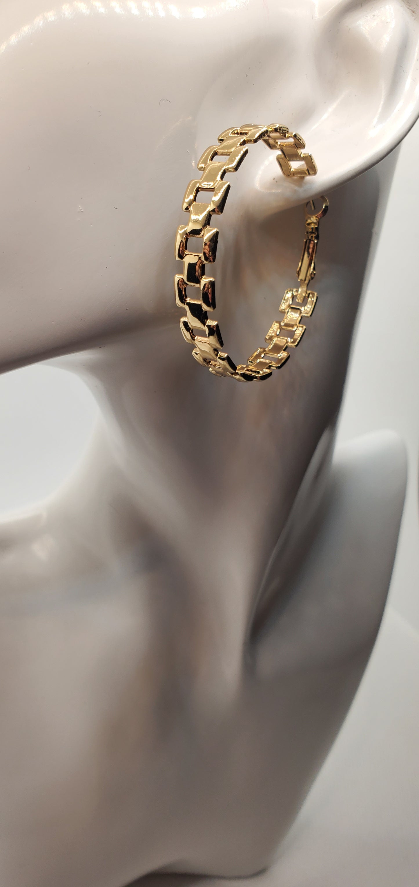 Presidential Rollie Hoop Earrings