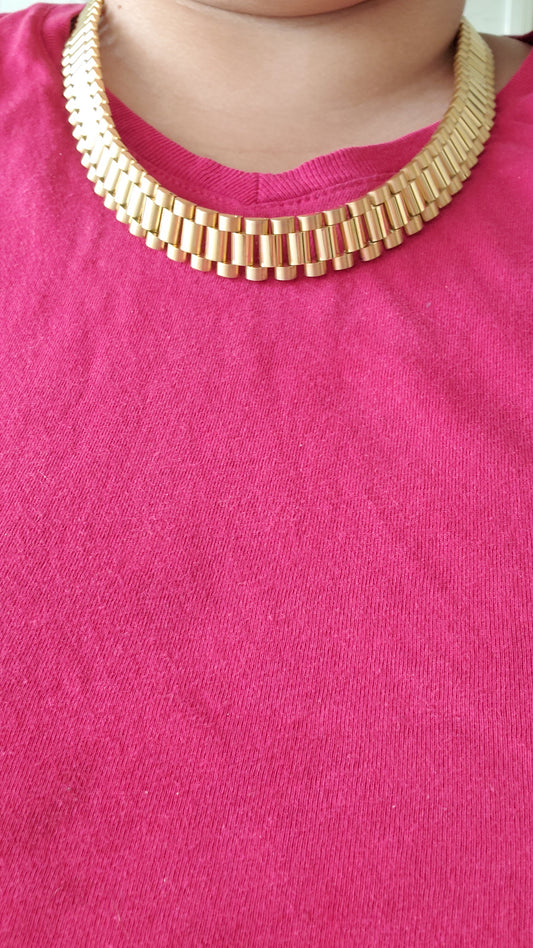 14K Yellow Gold Plated 15mm Men's Presidential Rolex Chain