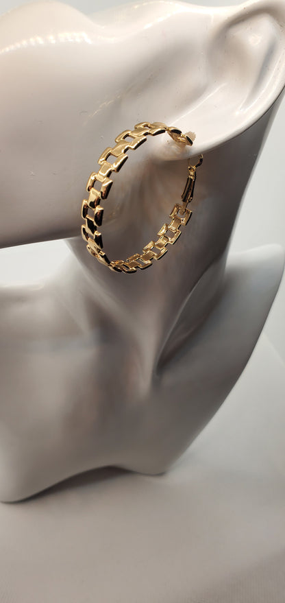 Presidential Rollie Hoop Earrings