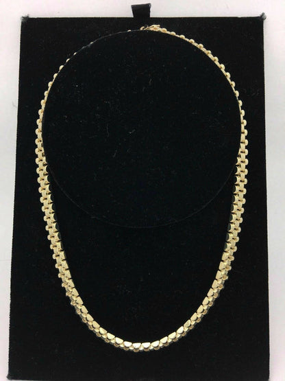 14K Yellow Gold Plated 15mm Men's Presidential Rolex Chain