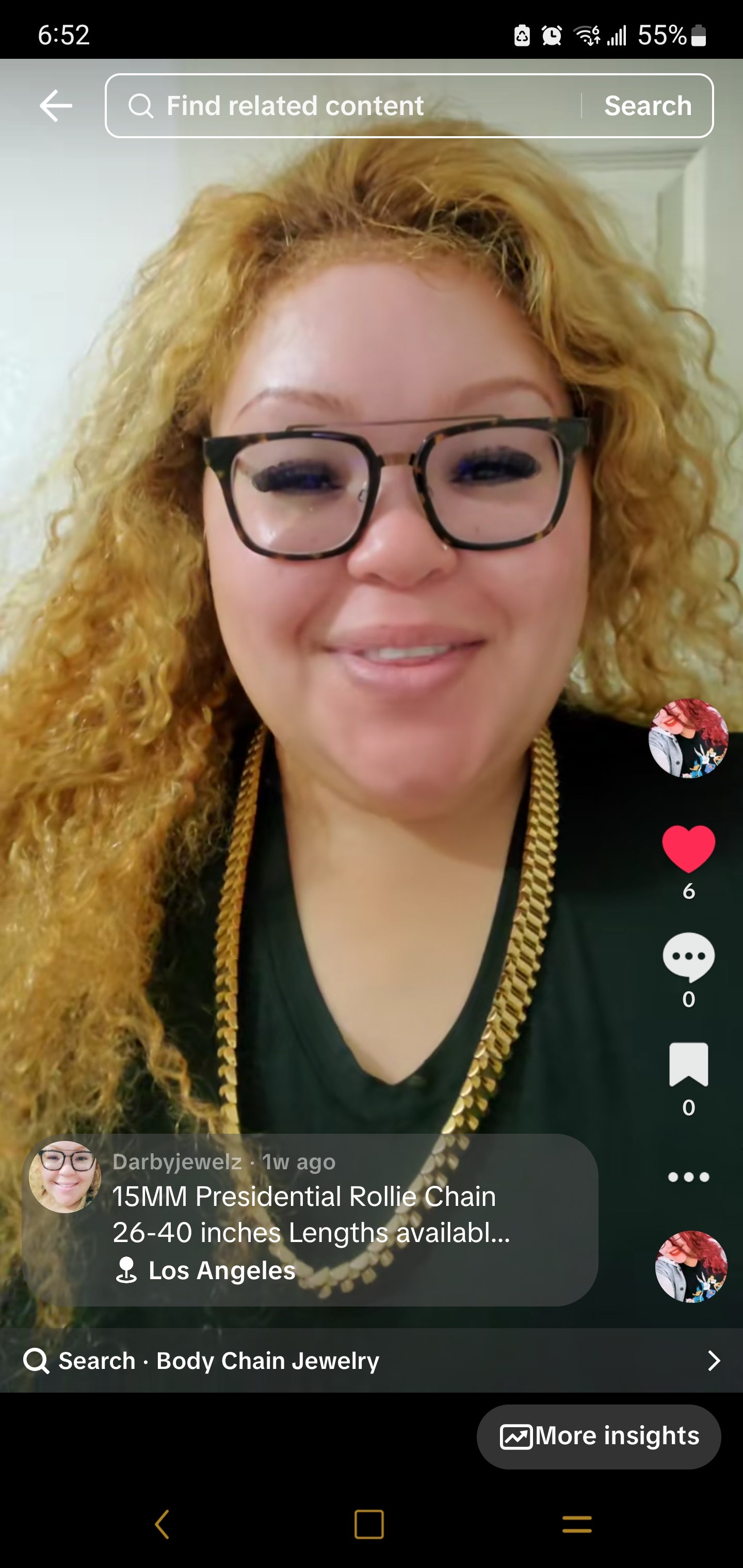 14K Yellow Gold Plated 15mm Men's Presidential Rolex Chain