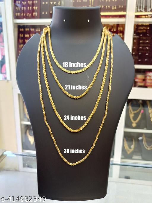 14K Yellow Gold Plated 15mm Men's Presidential Rolex Chain