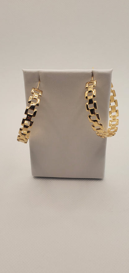 Presidential Rollie Hoop Earrings